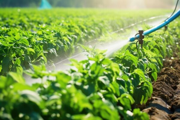 Close up of an irrigation system